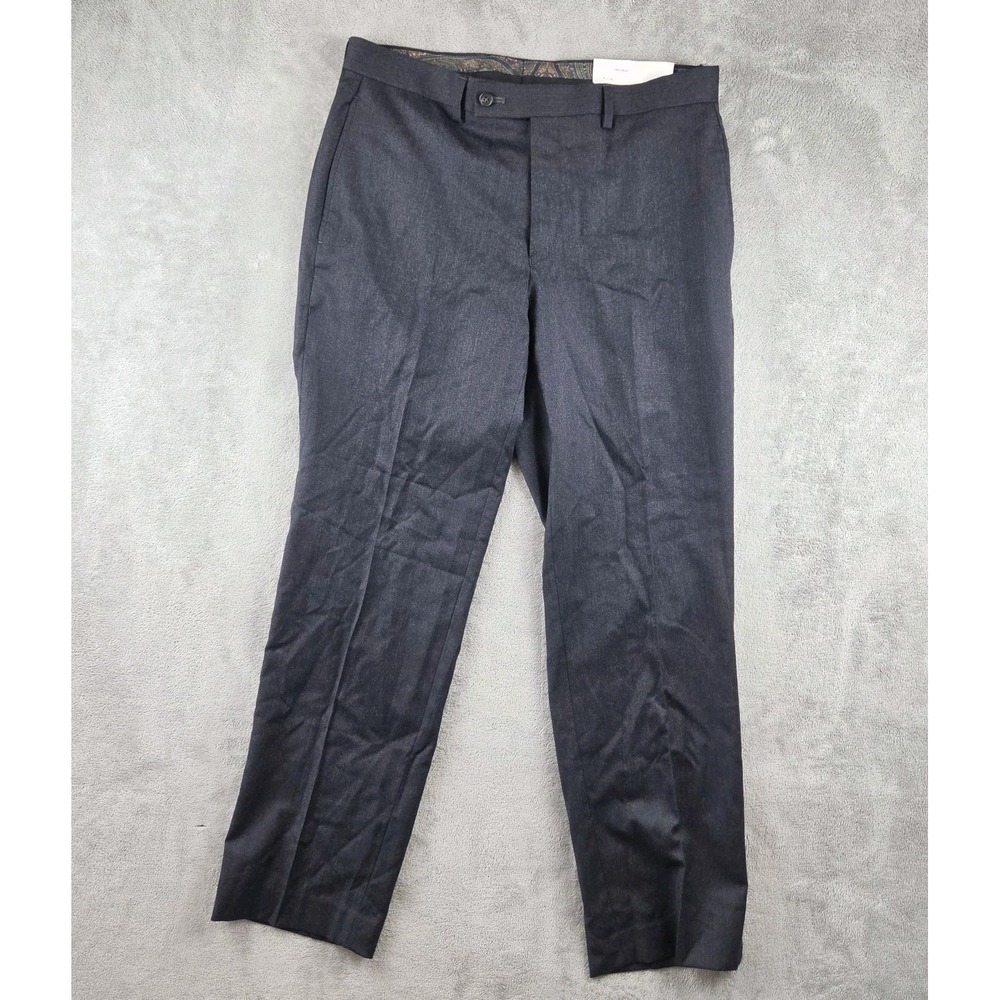 NWT Lauren Ralph Lauren Dress 100% Wool Charcoal Gray Pants Mens 32x30